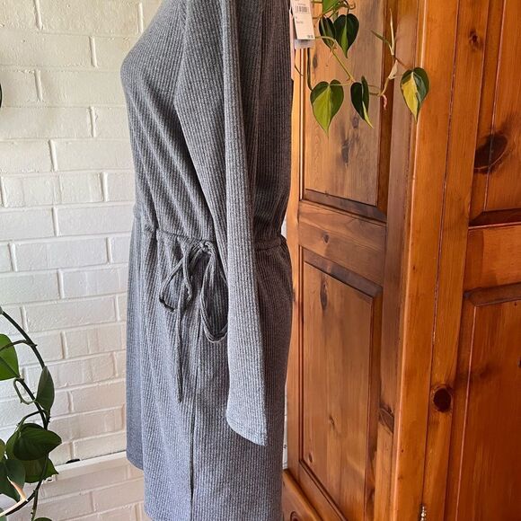 Charles Henry Long Sleeves Knit Dress Elastic Tie Waist Size M - Picture 8 of 12